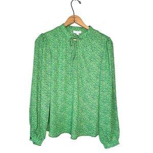 Carolina Belle | Green Polyester Blouse Size Small